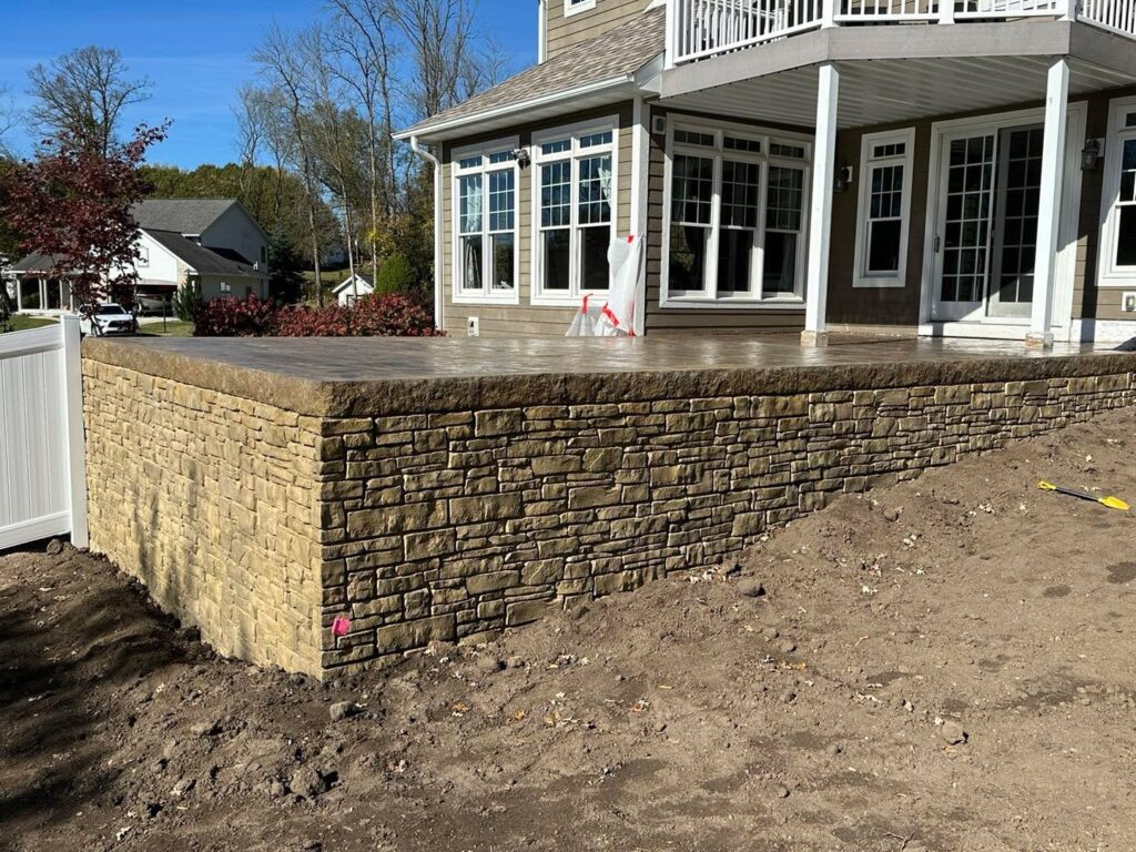 decorative wall and patio manitowoc koeppel concrete